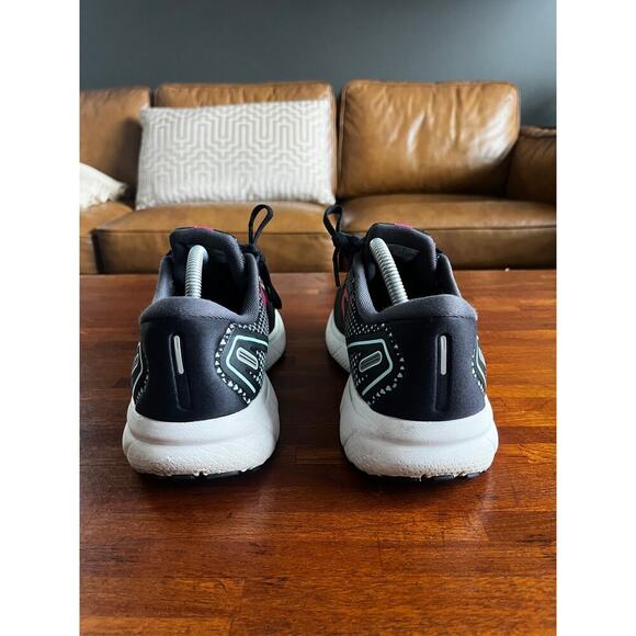 Brooks Ghost 14 Mesh Low Top Running Sneakers Shoes Black/Pink/Yucca Womens 11.5 - Picture 7 of 9